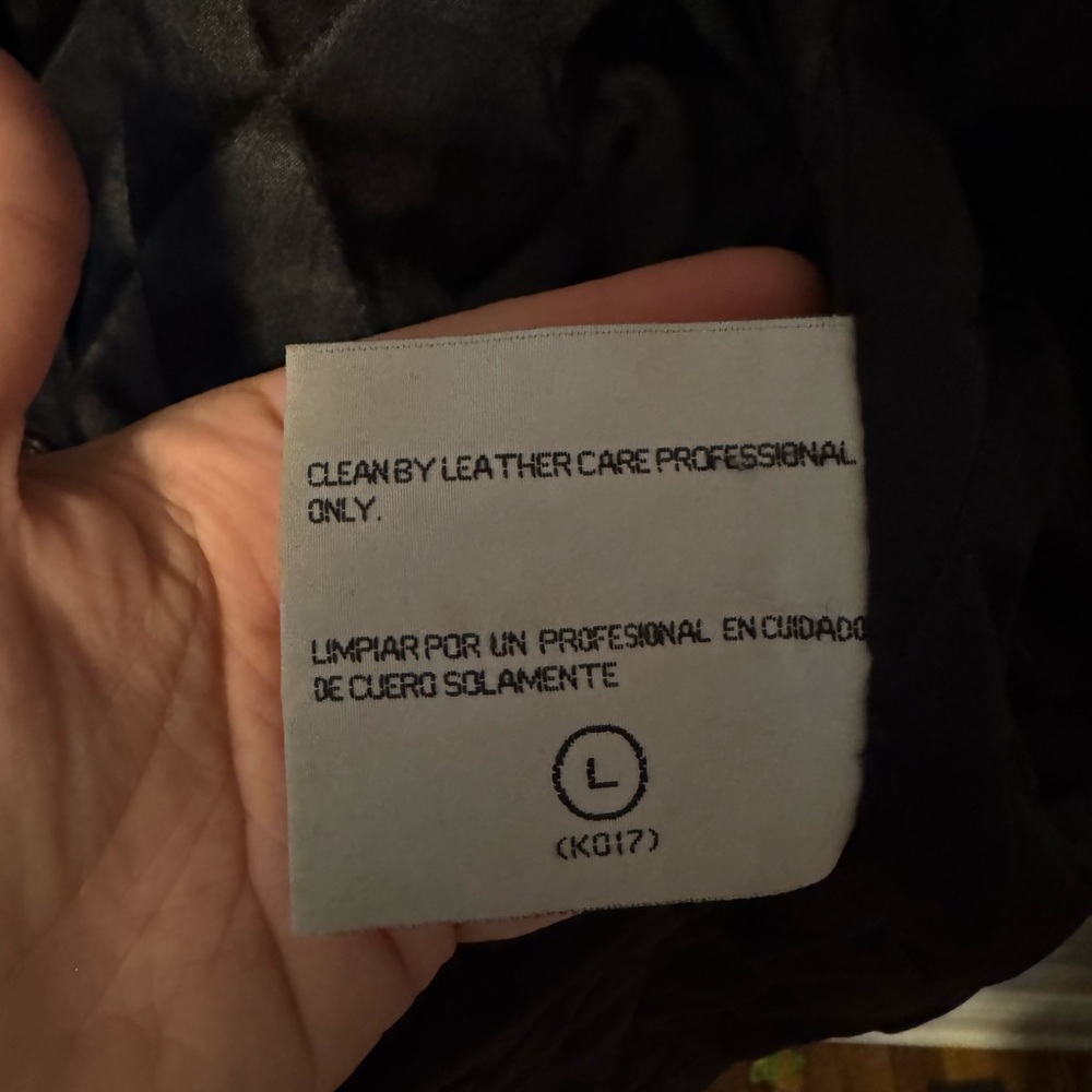 Perry Ellis Black Leather Jacket - Picture 7 of 8